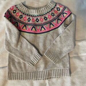 Darling toddler fair isle sweater.